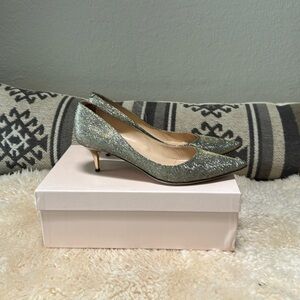 Jimmy Choo lame glitter heels